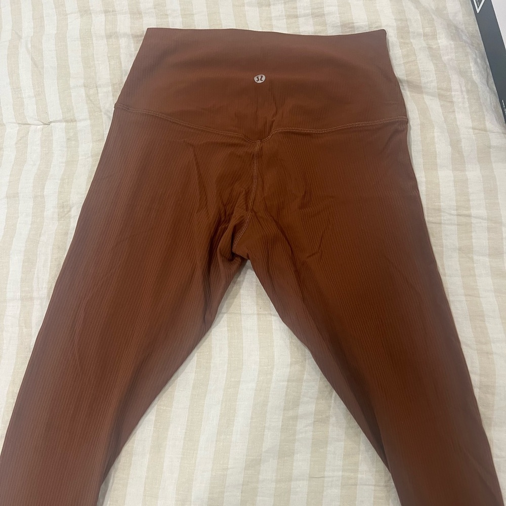 Lululemon align ribbed high-rise Pant 25” roasted brown
